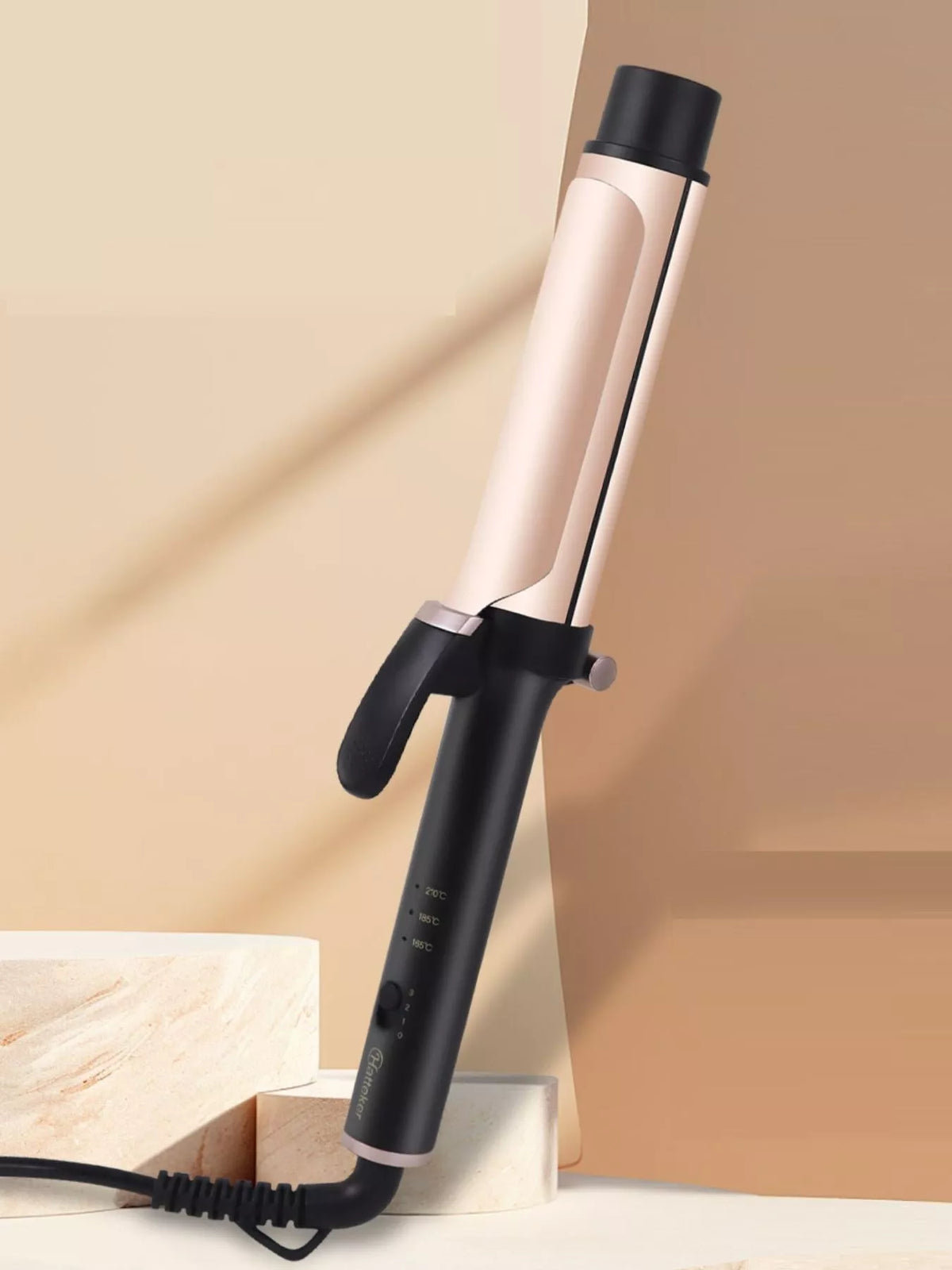 Curling iron temperature control dial