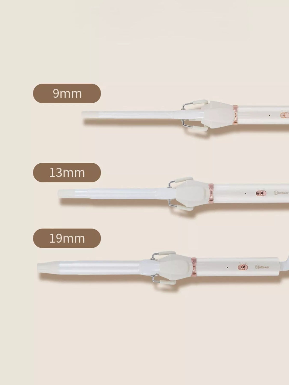 Curling iron 13mm barrel detail