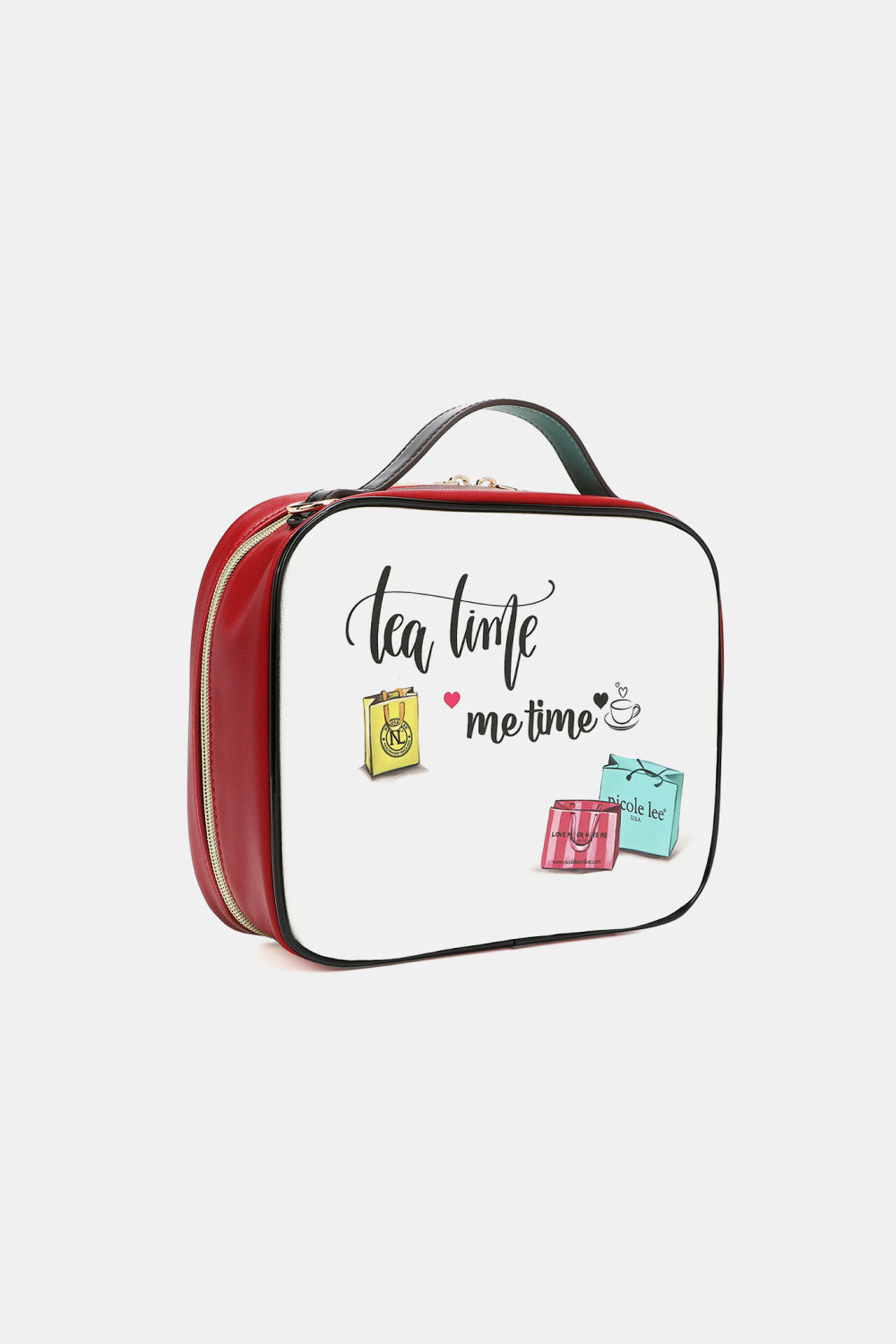 Nicole Lee USA Printed Handbag with Three Pouches - Fashorio