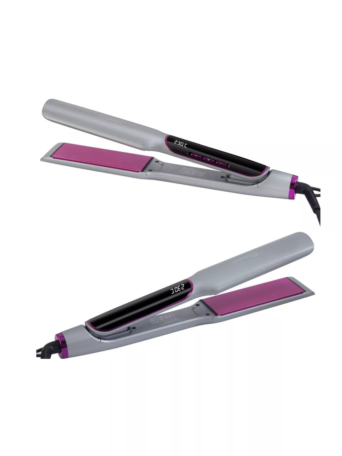 Hair iron used to curl a strand