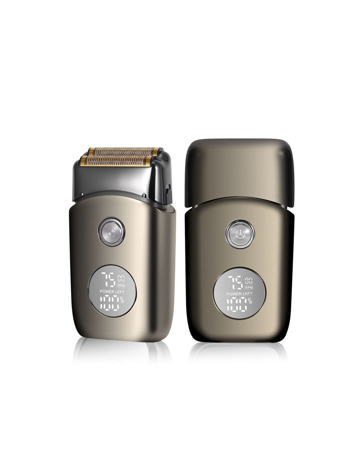 Waterproof shaver being used