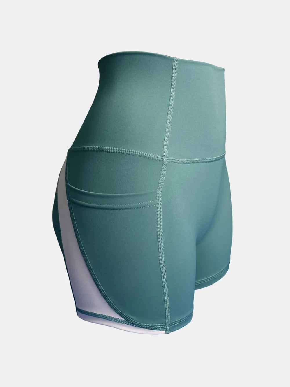 High waist active shorts side view