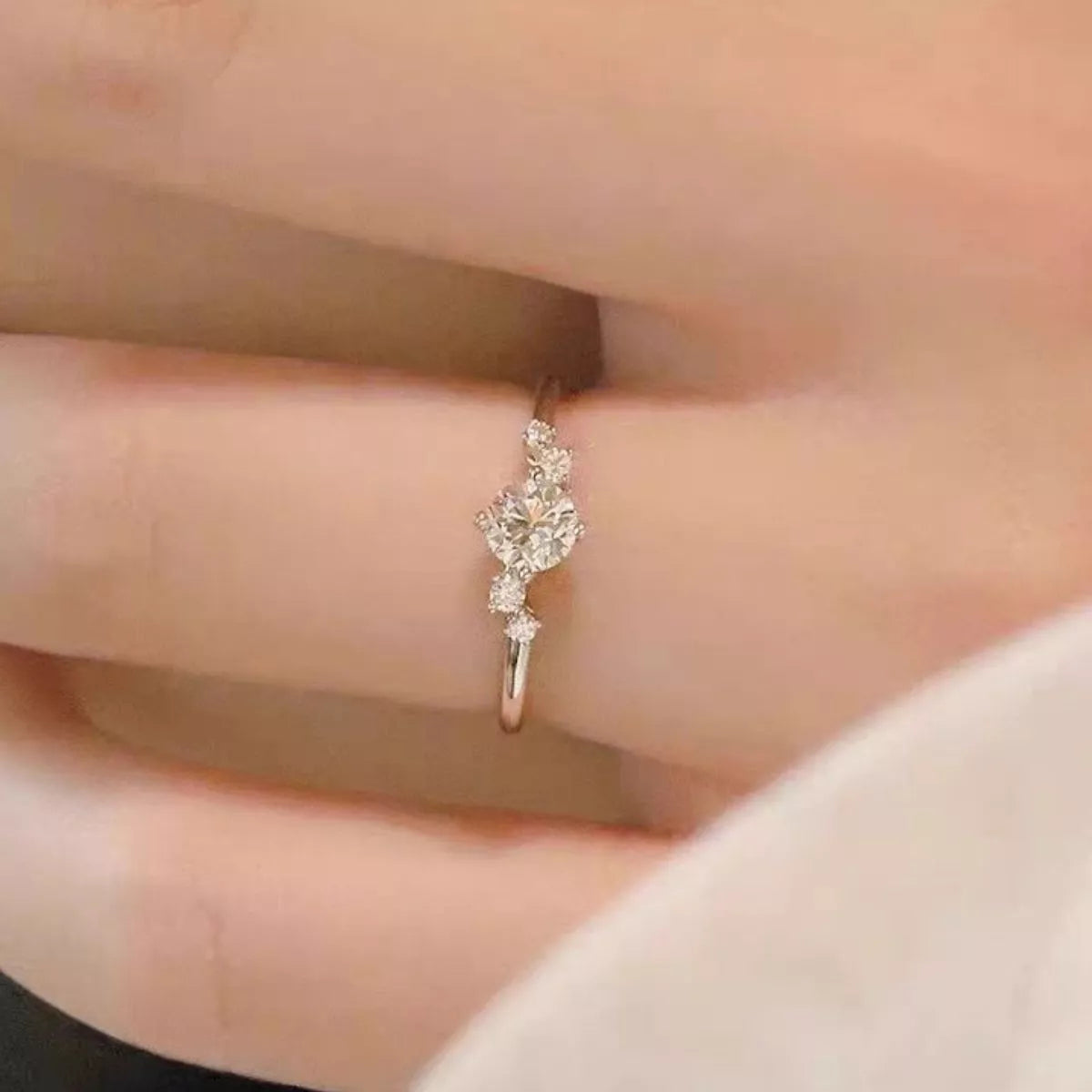 Open band detail showing adjustable ring design