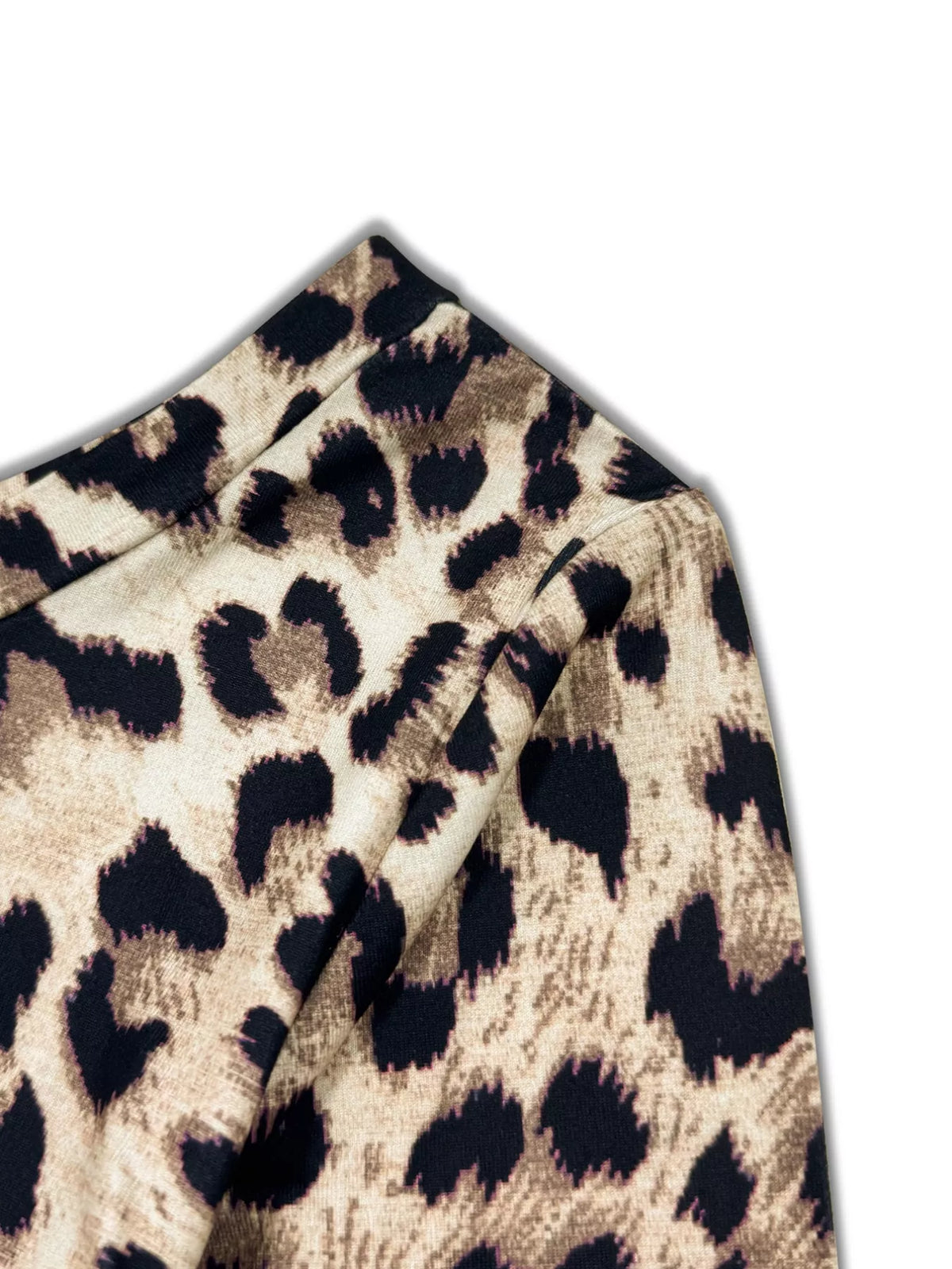 Leopard Print One Shoulder Top and Pants Set, view 7