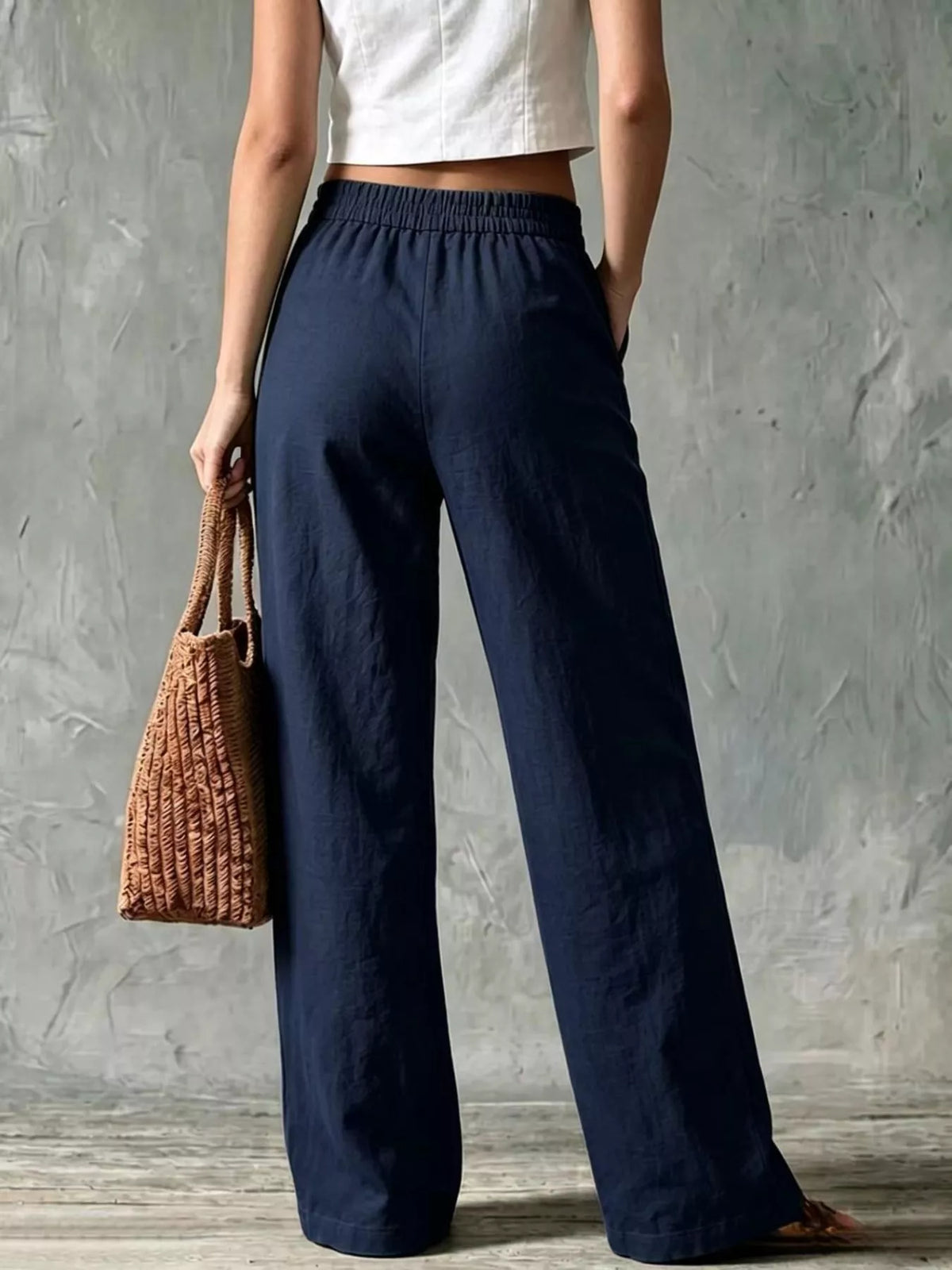 Wide Leg Pants with Pockets, view 14