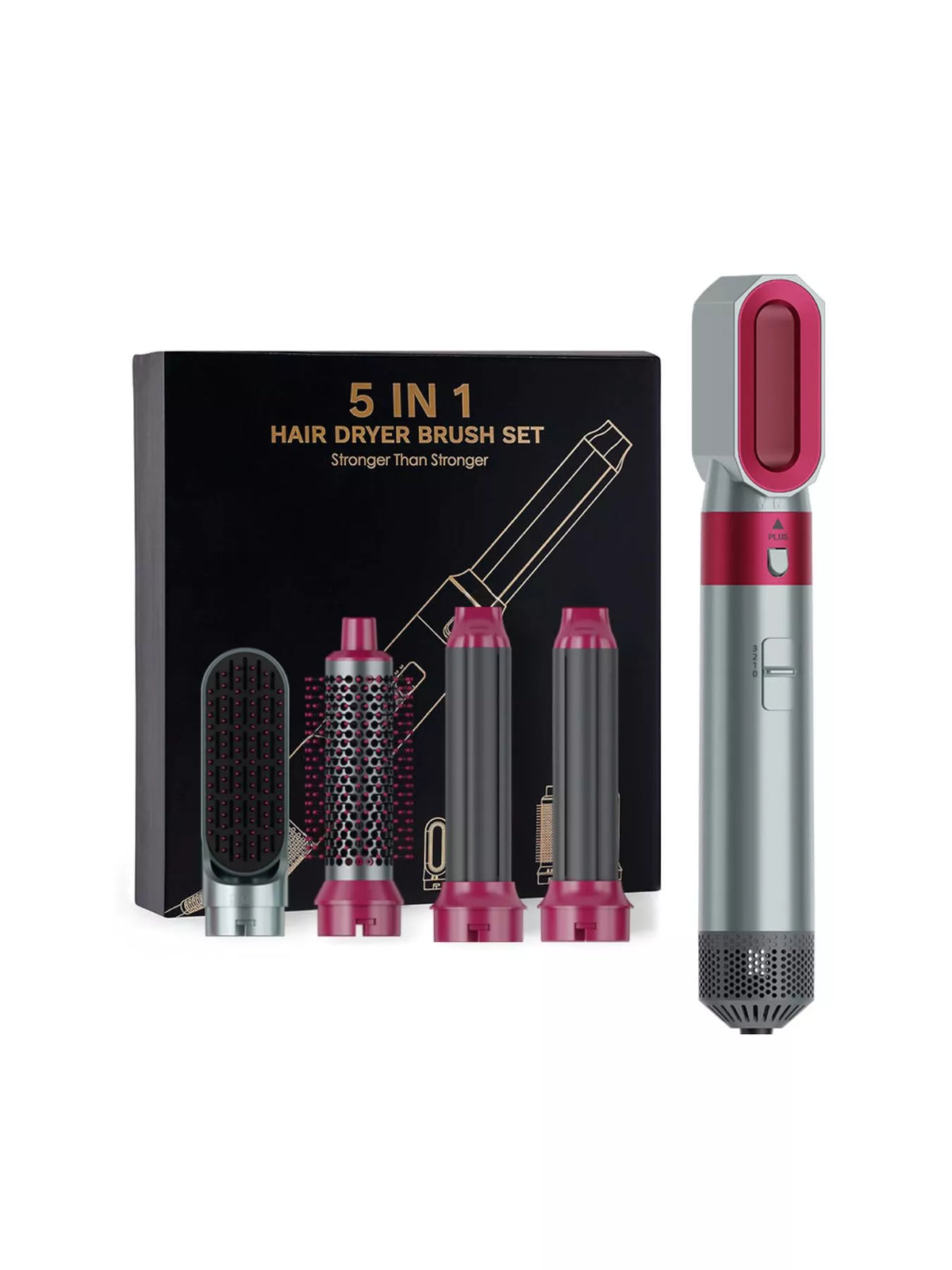 Hot air brush styling hair