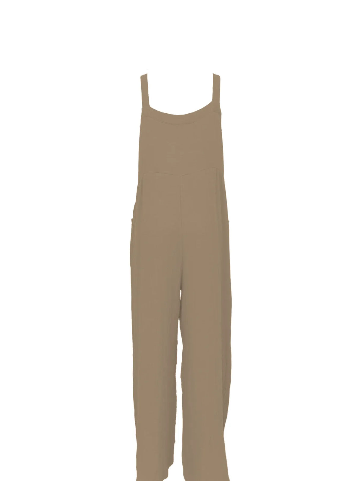 Casual Wide Leg Textured Overalls, view 10