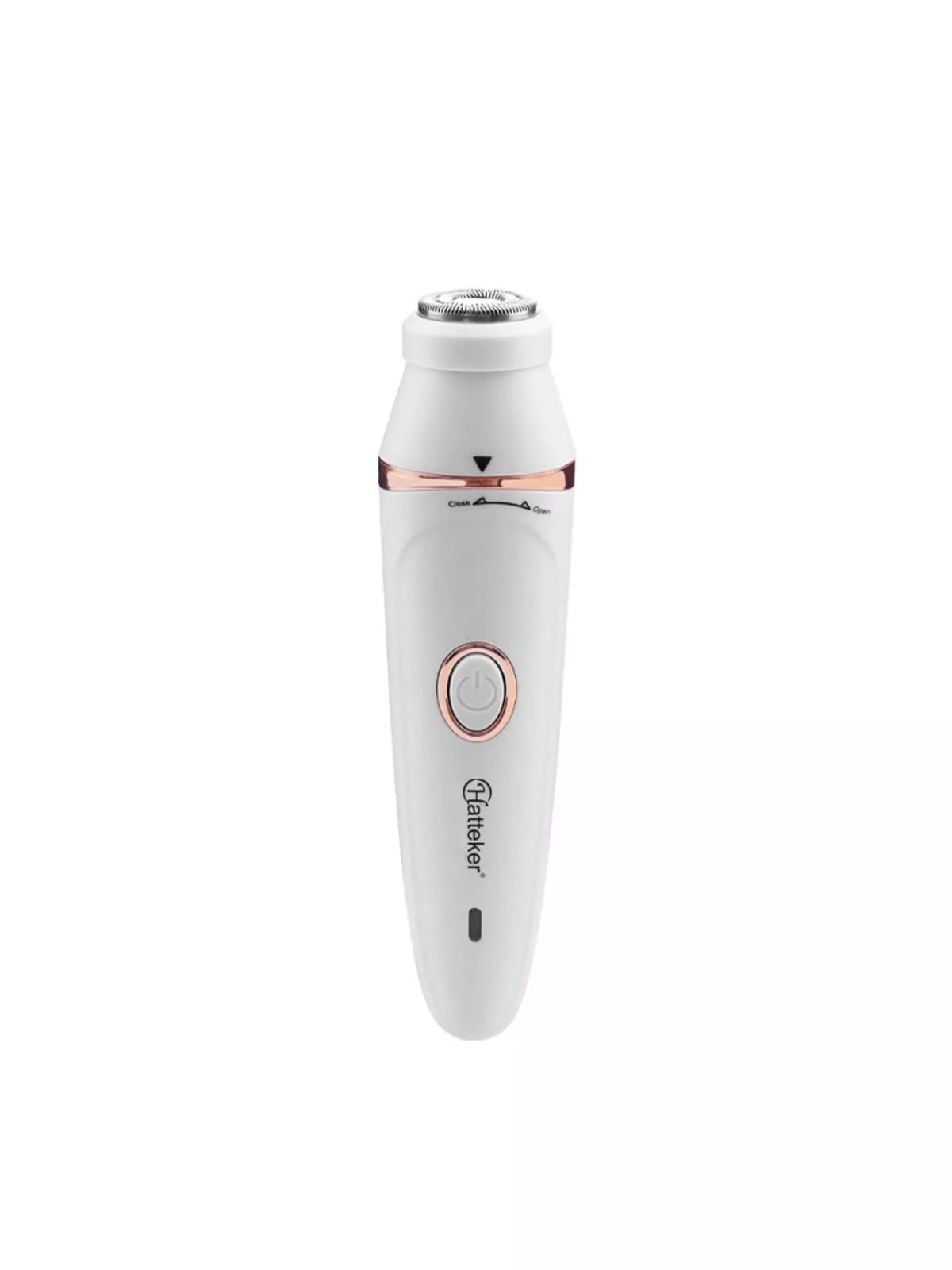 Epilator body attachment in use