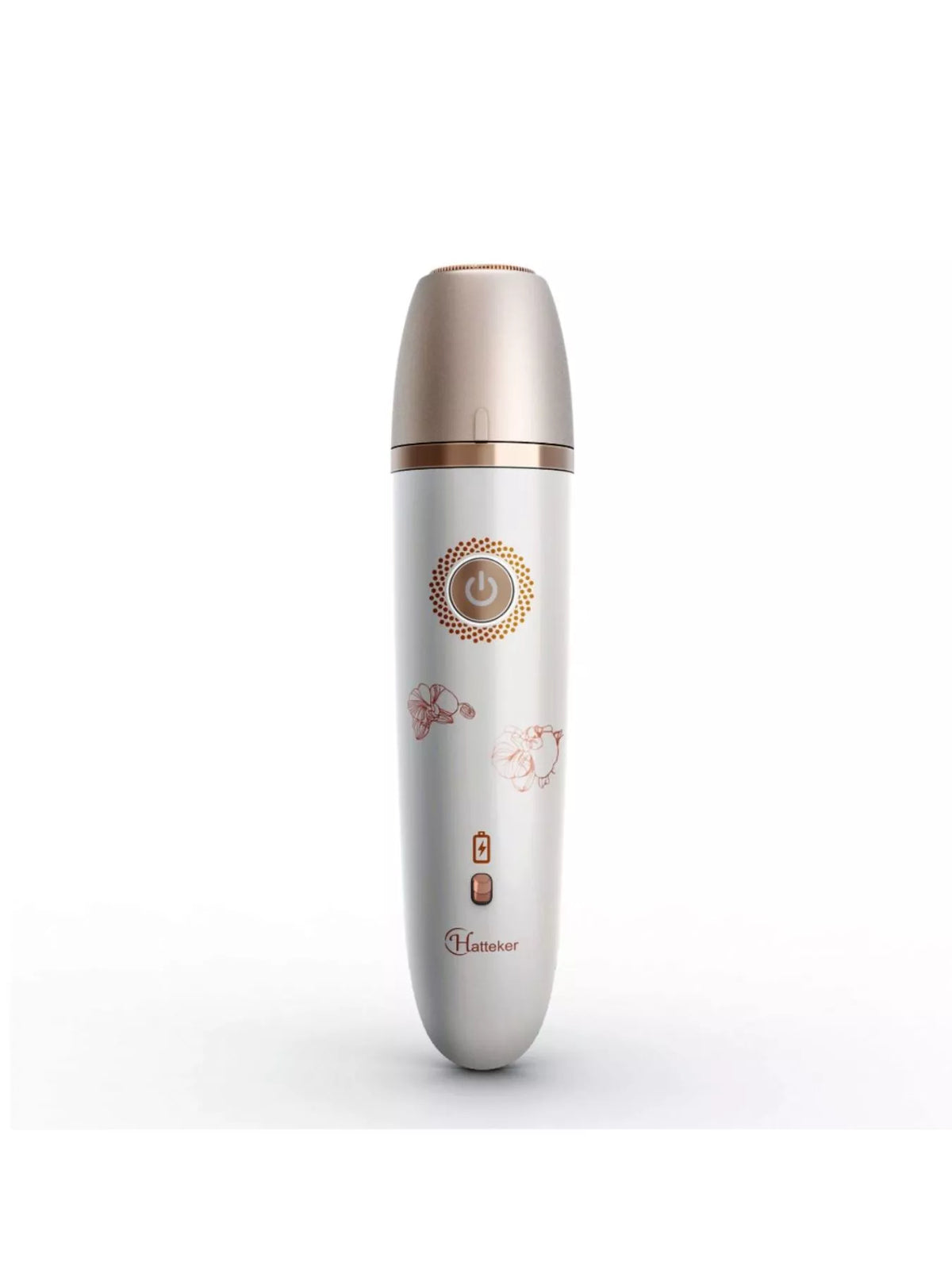 Painless epilator on white background