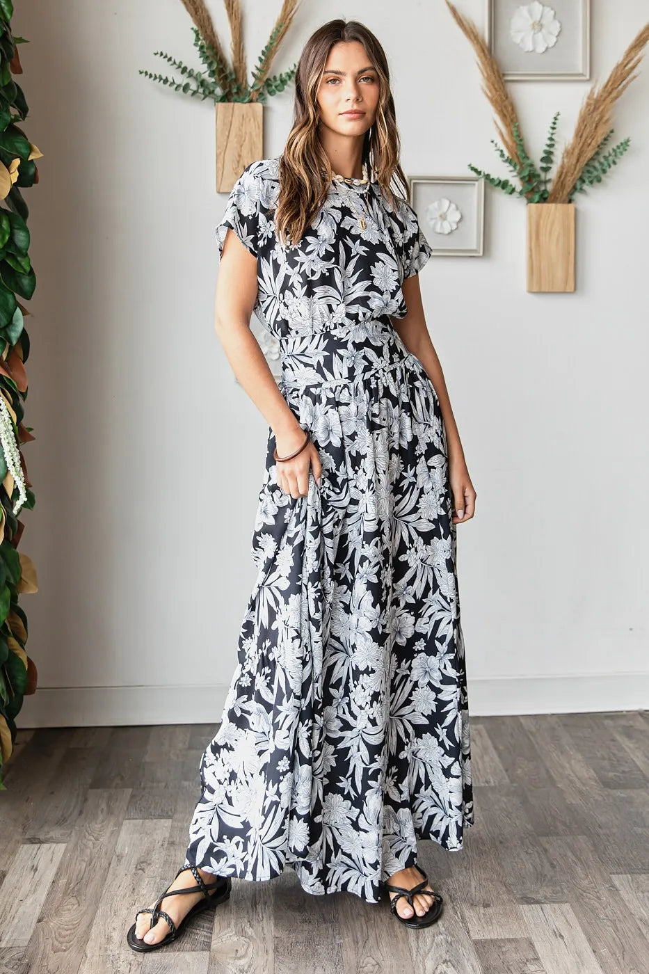 Mittoshop Tropical Print Top and Skirt Set - Fashorio