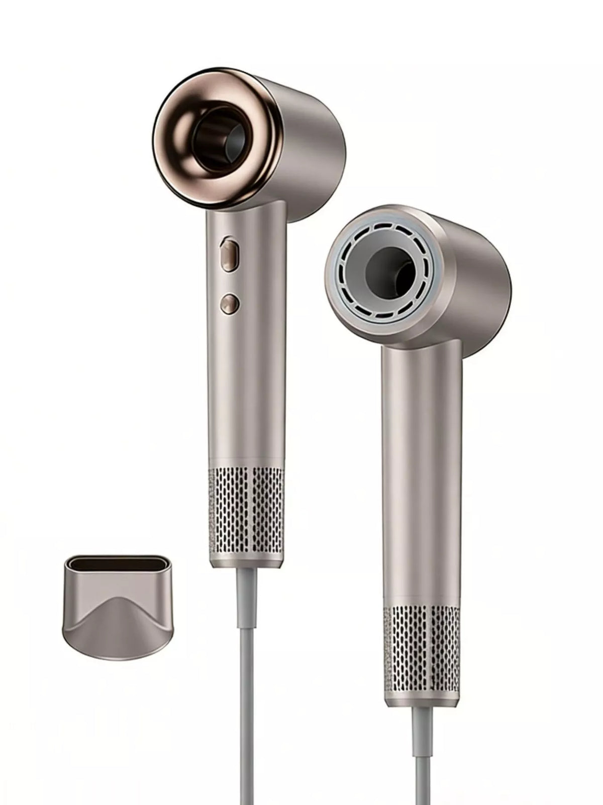 Hair dryer handle grip detail