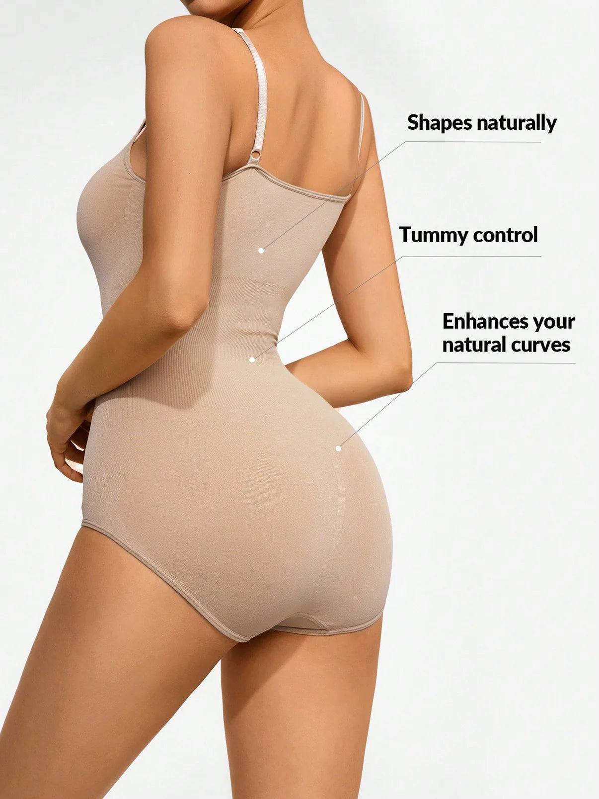 Basic Bae Full Size Scoop Neck Butt Lifting Bodysuit - Fashorio