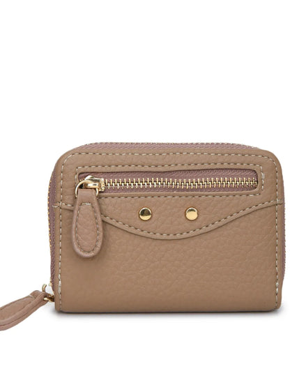 PU Leather Solid Color Card Case - Fashorio