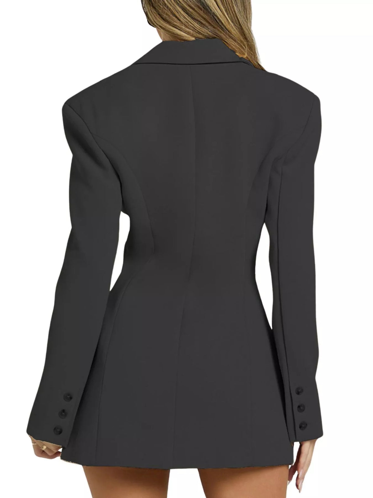 Blazer dress collar close up