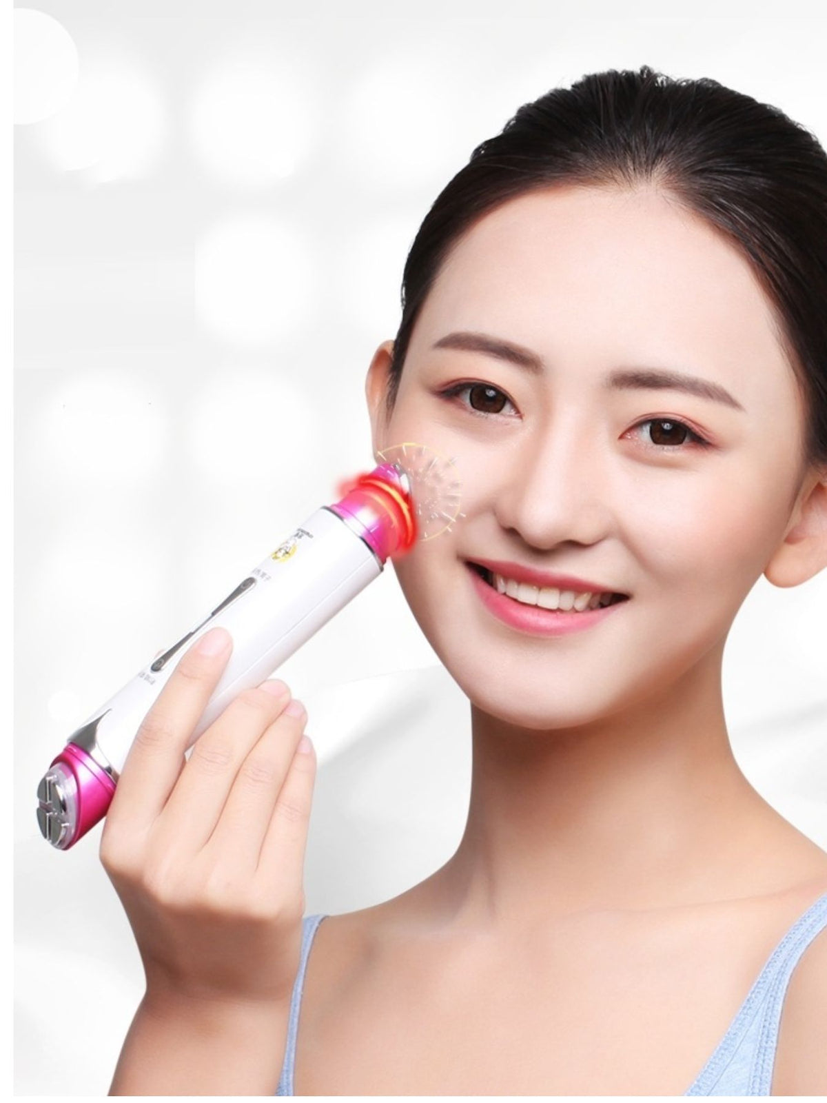 Facial device in white color