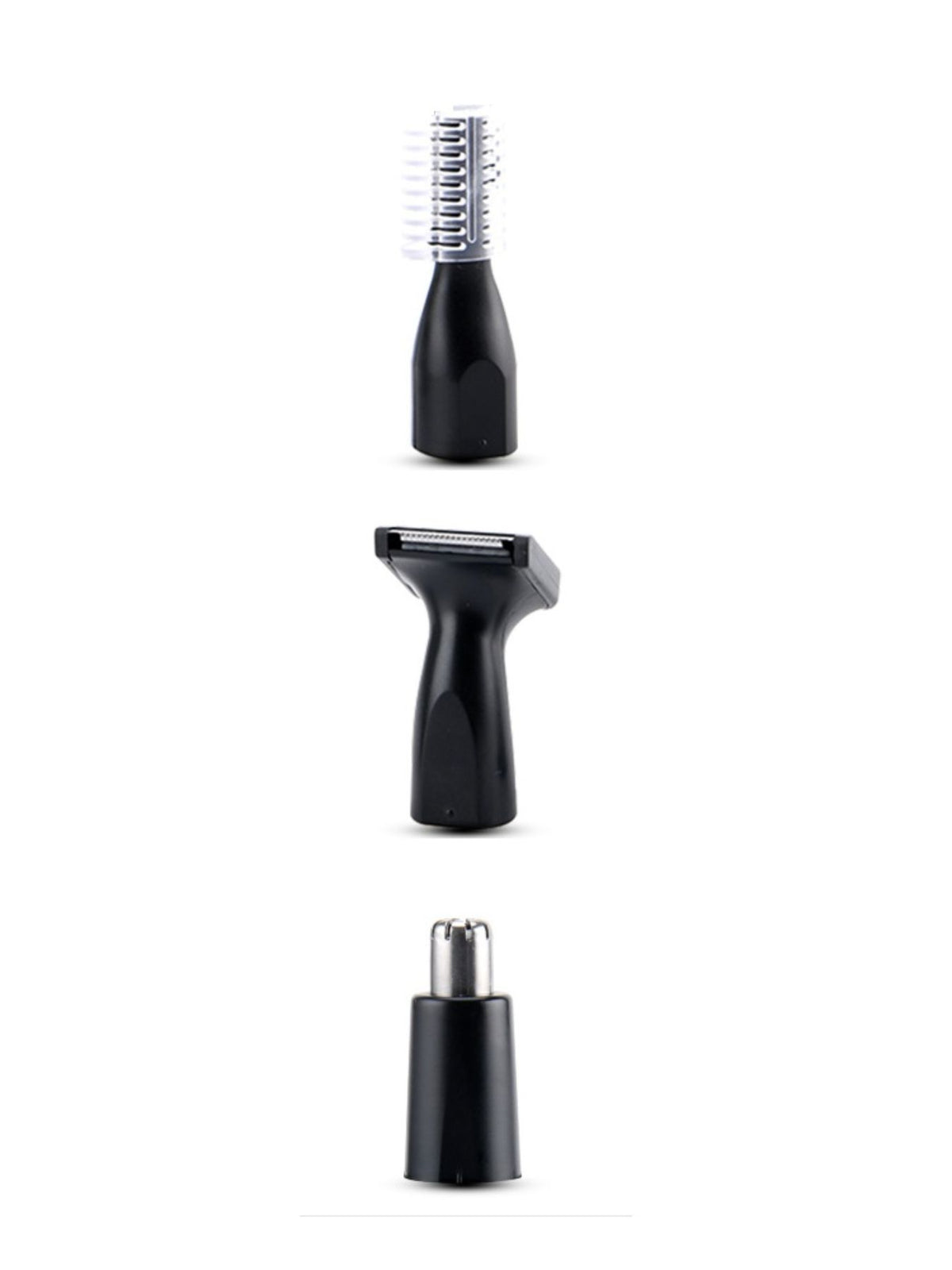 Nose hair trimmer in use