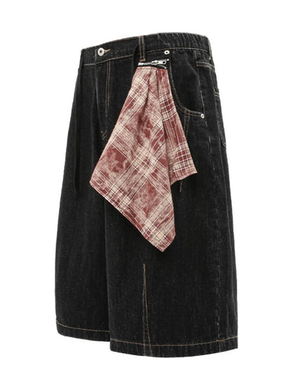Men's Loose Fit Denim Shorts - Fashorio