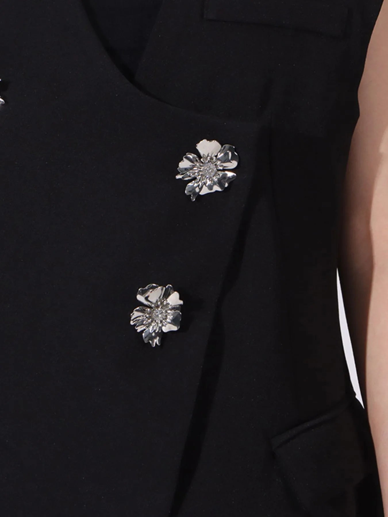 Flower Sleeveless Vest and Skirt Set - Fashorio