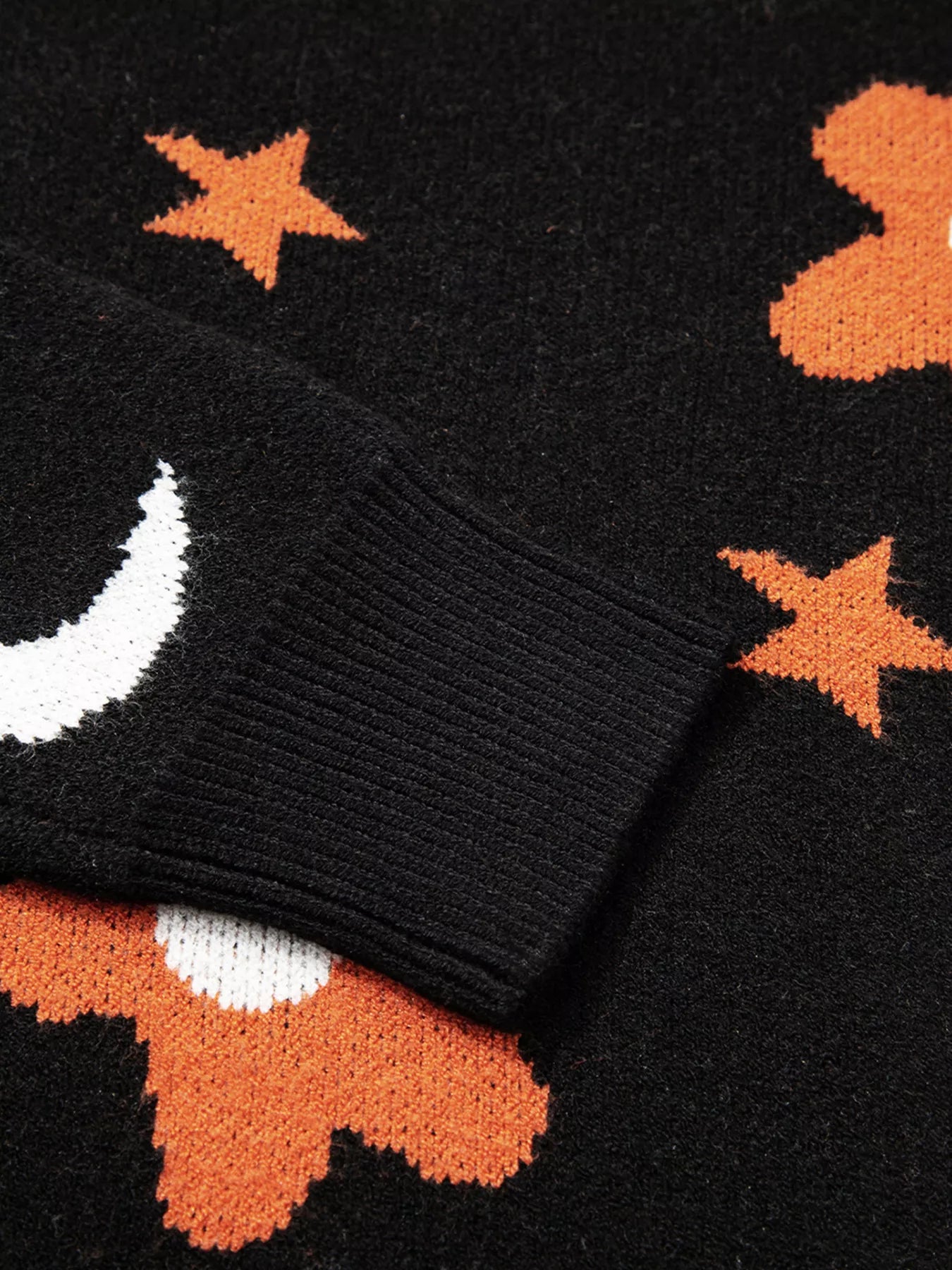 Halloween Gothic Pattern Long Sleeve Sweater - Fashorio