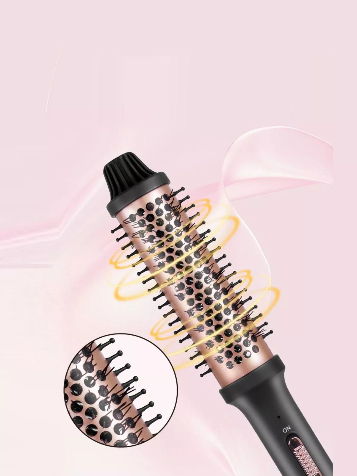 Curling iron temperature control display