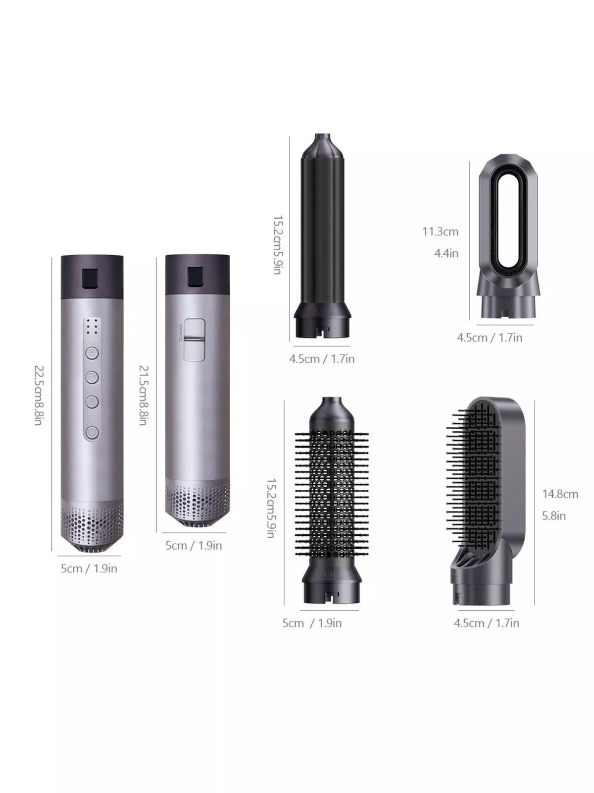 Curling iron creating a curl
