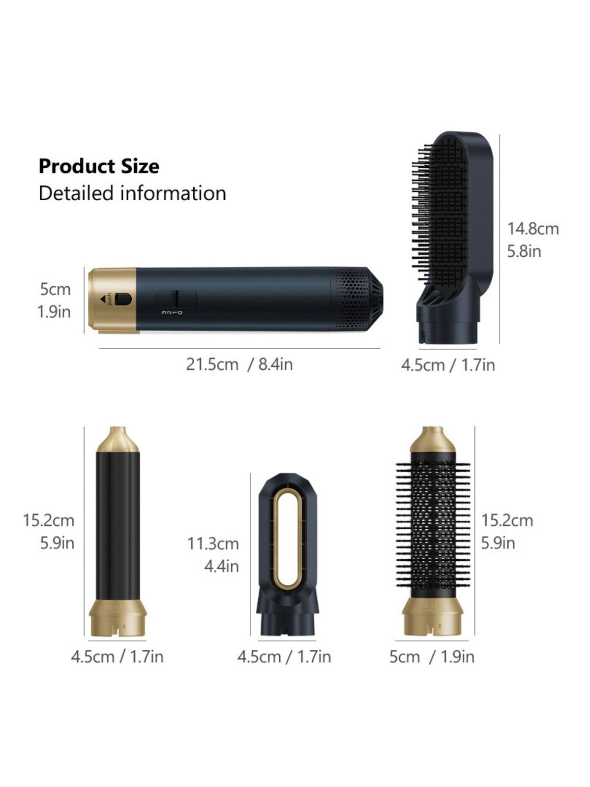 6 in 1 curling iron set full product