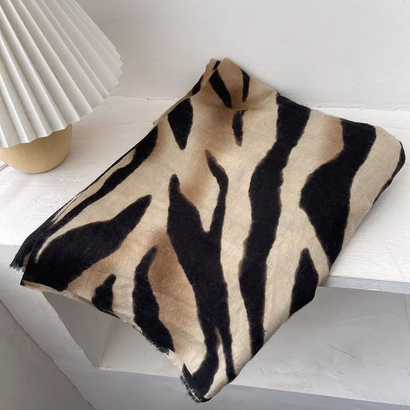 Zebra Print Lightweight Scarf, view 5