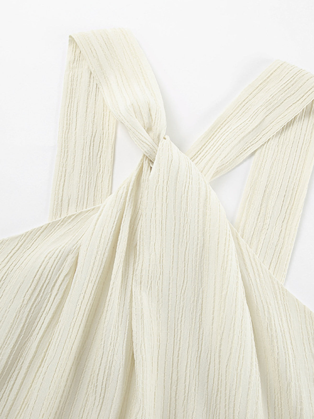 halter neck flowy maxi dress styled outfit view