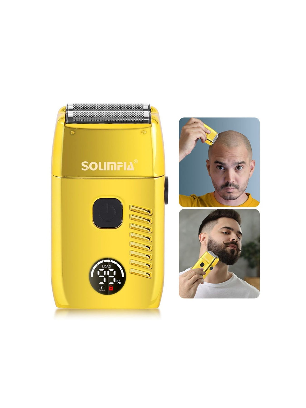 Portable electric shaver black color view