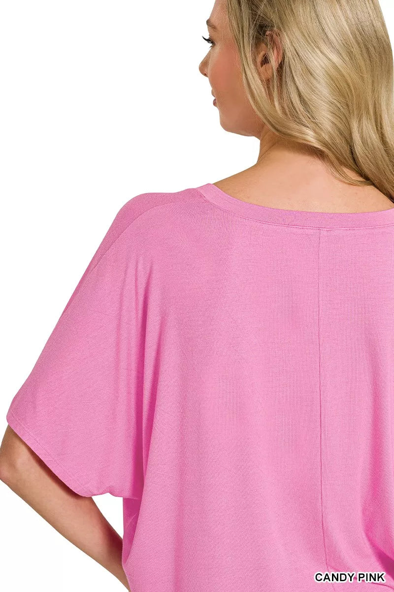 V neck oversized top and pants final view