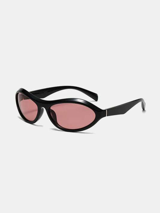 Cat Eye Polycarbonate Sunglasses Black Pink One Size - Fashorio