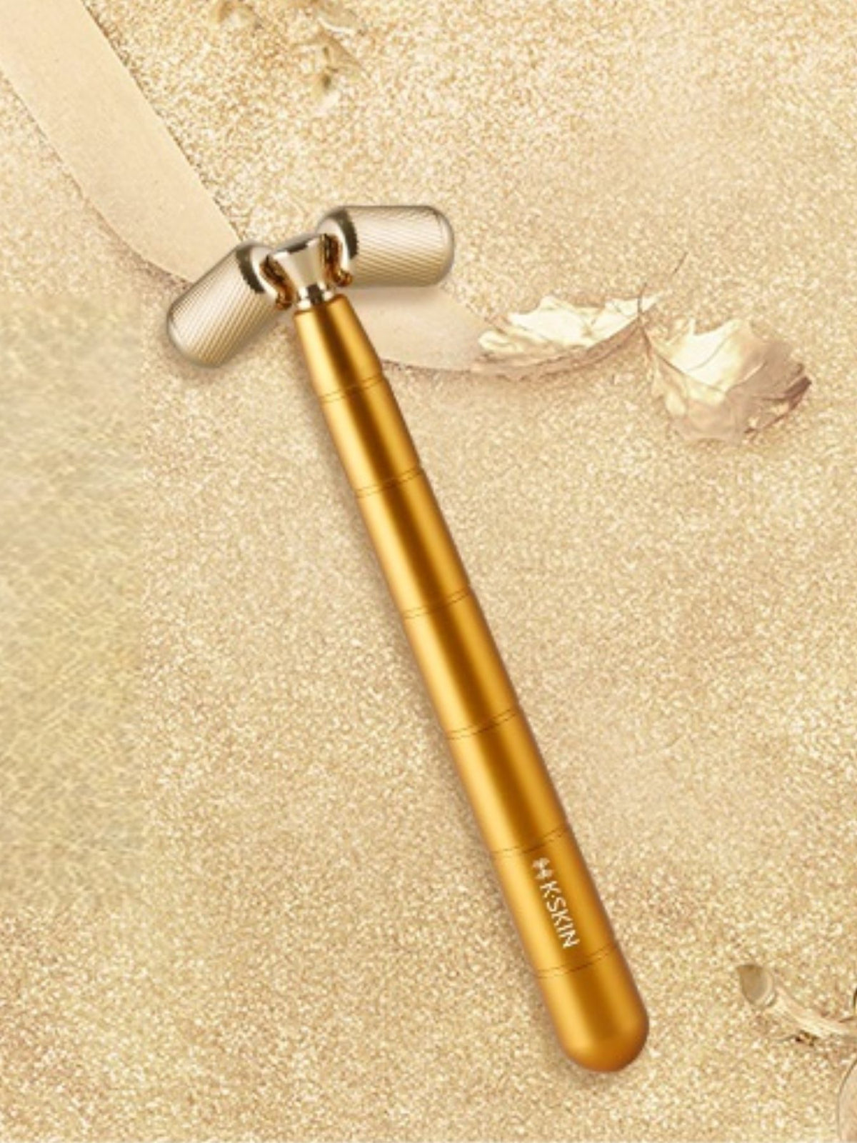 Facial massager roller head detail