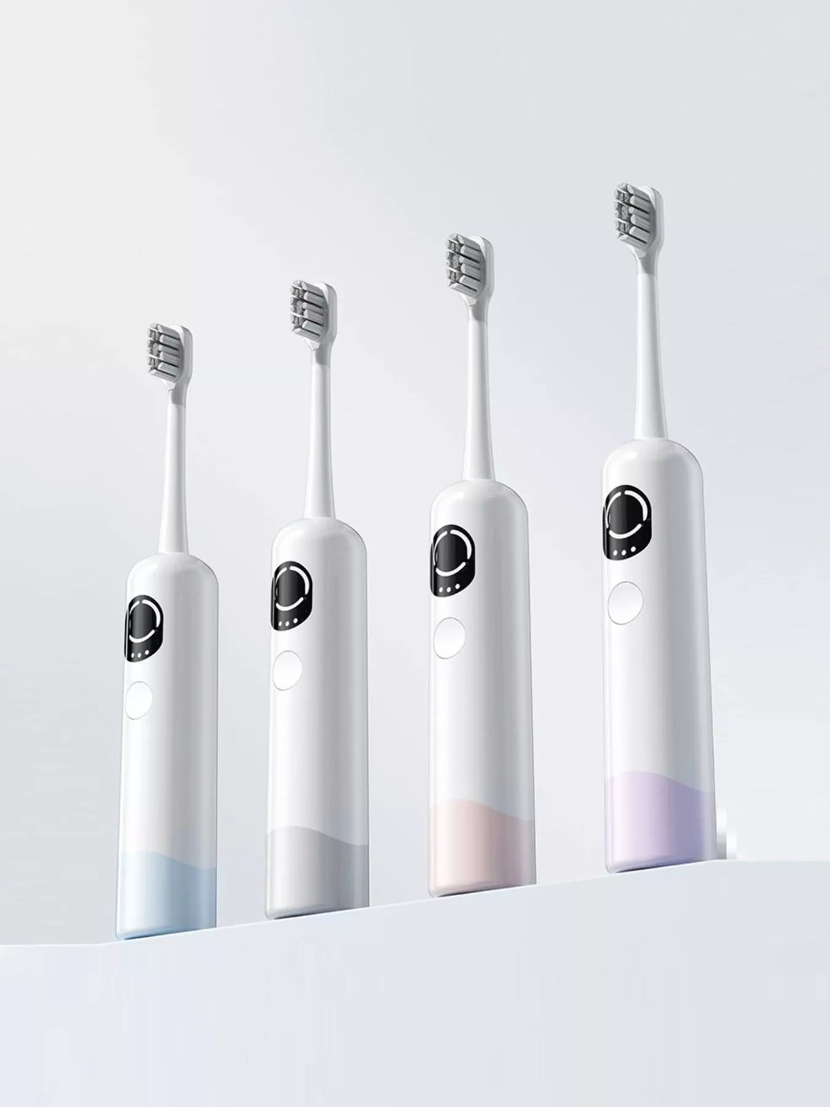 Light blue electric toothbrush