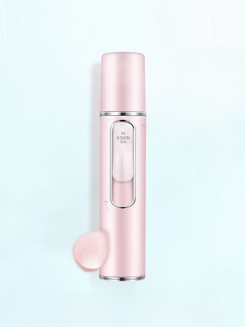 Portable pink facial mister beauty device