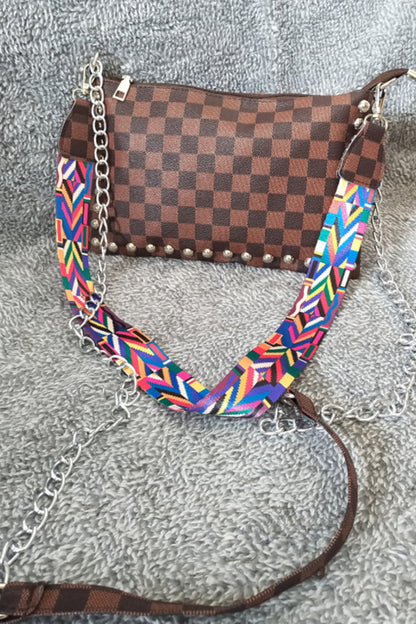 Adored PU Leather Studded Shoulder Bag - Fashorio