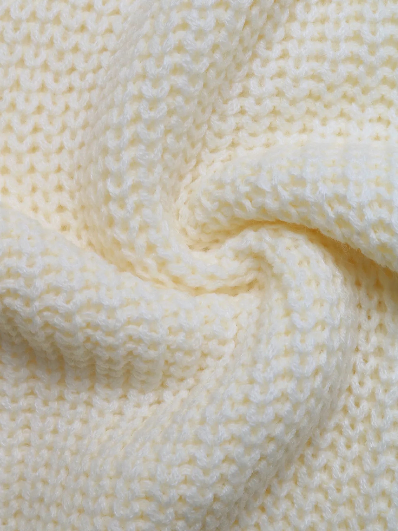 Openwork V-Neck Long Sleeve Sweater - Fashorio