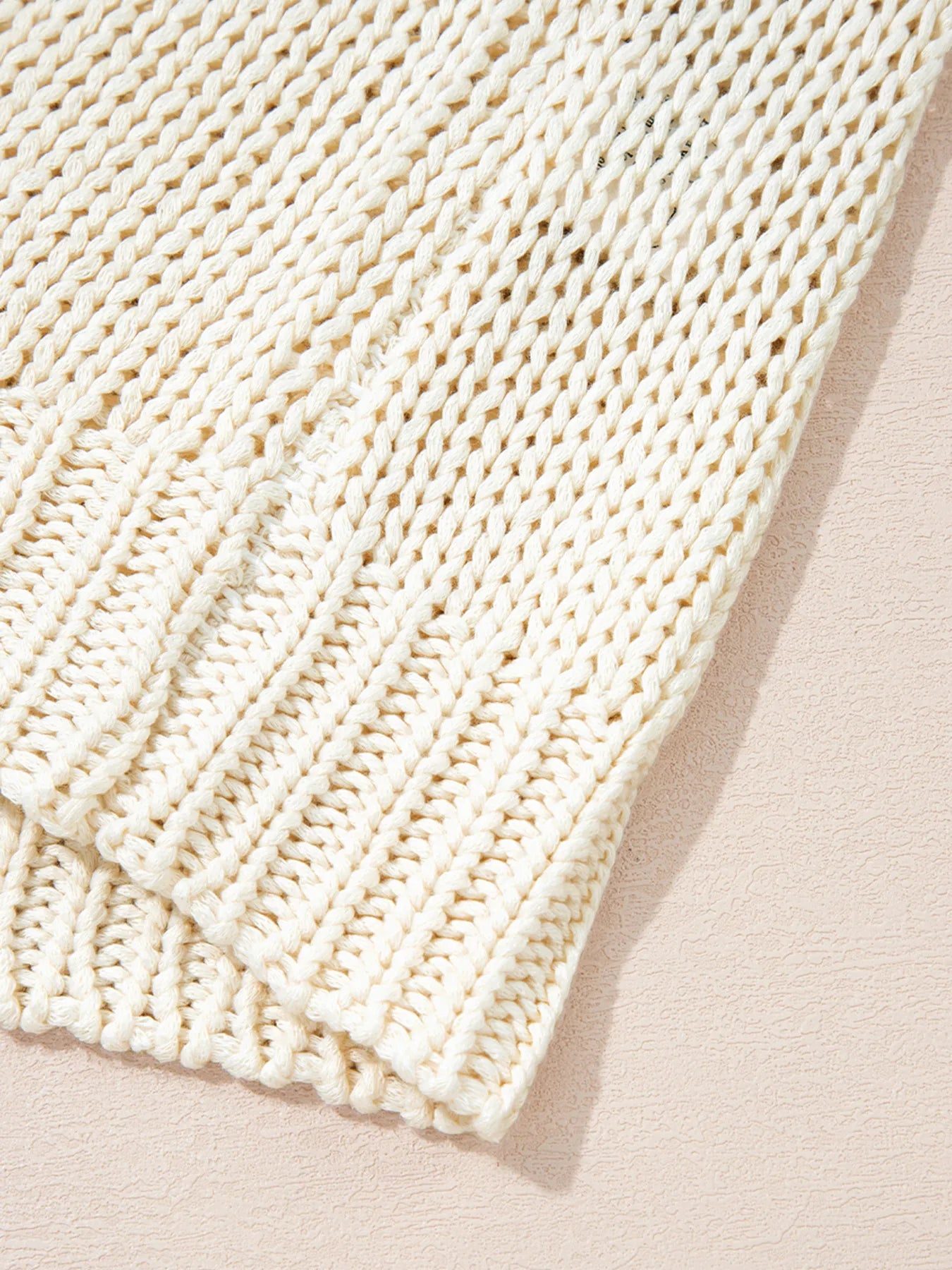 Contrast Stitch Detail V Neck Drop Shoulder Sweater - Fashorio