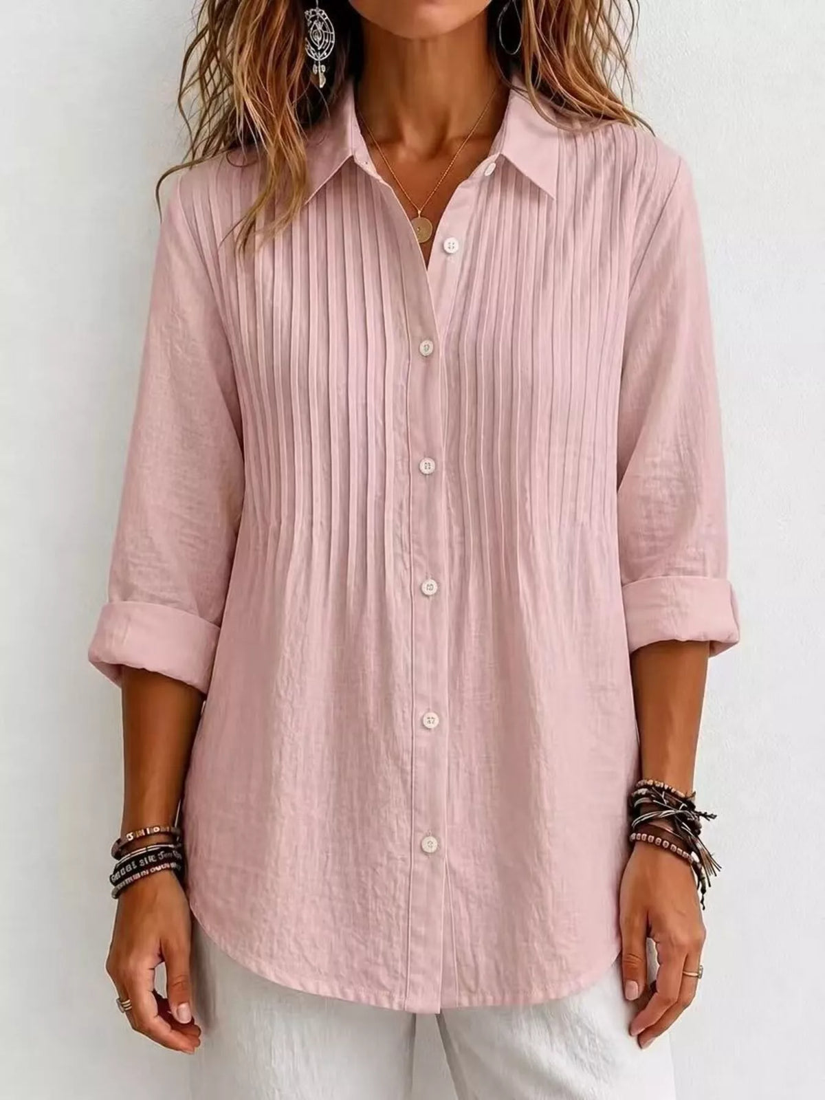 Another colorway of the button up long sleeve shirt