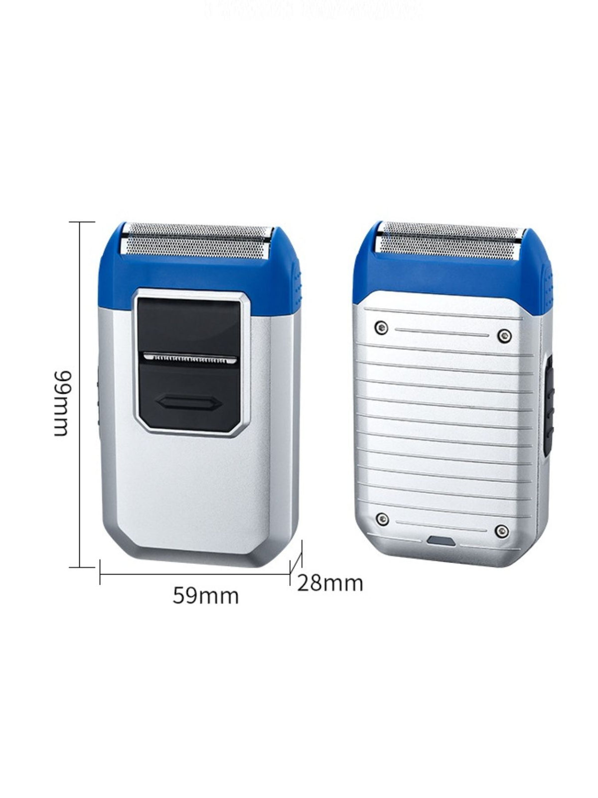 Portable shaver head from above