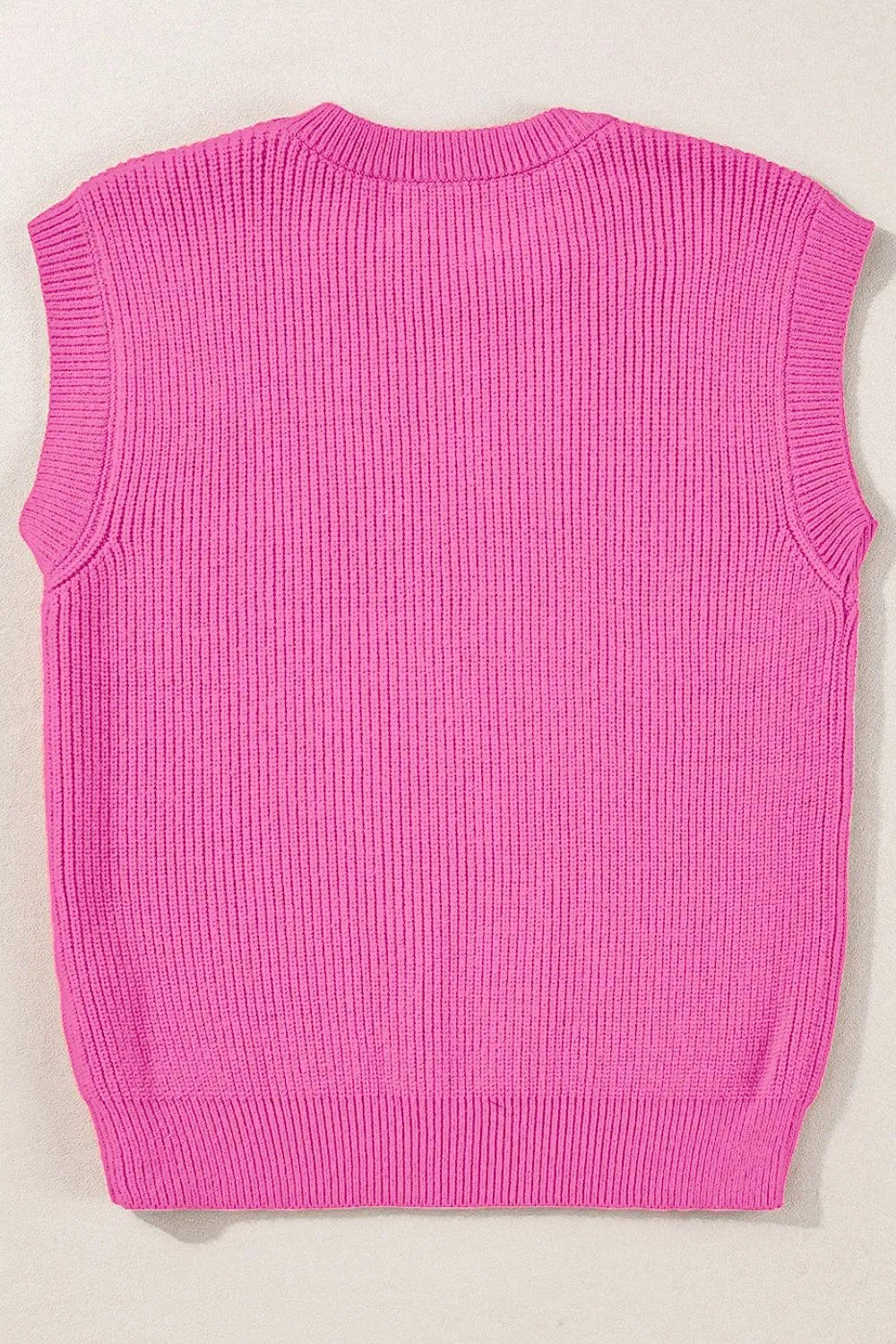 Western Horse Embroidered Round Neck Sweater in Fuchsia on model