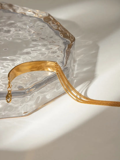 18K Gold-Plated Stainless Steel Bracelet - Fashorio