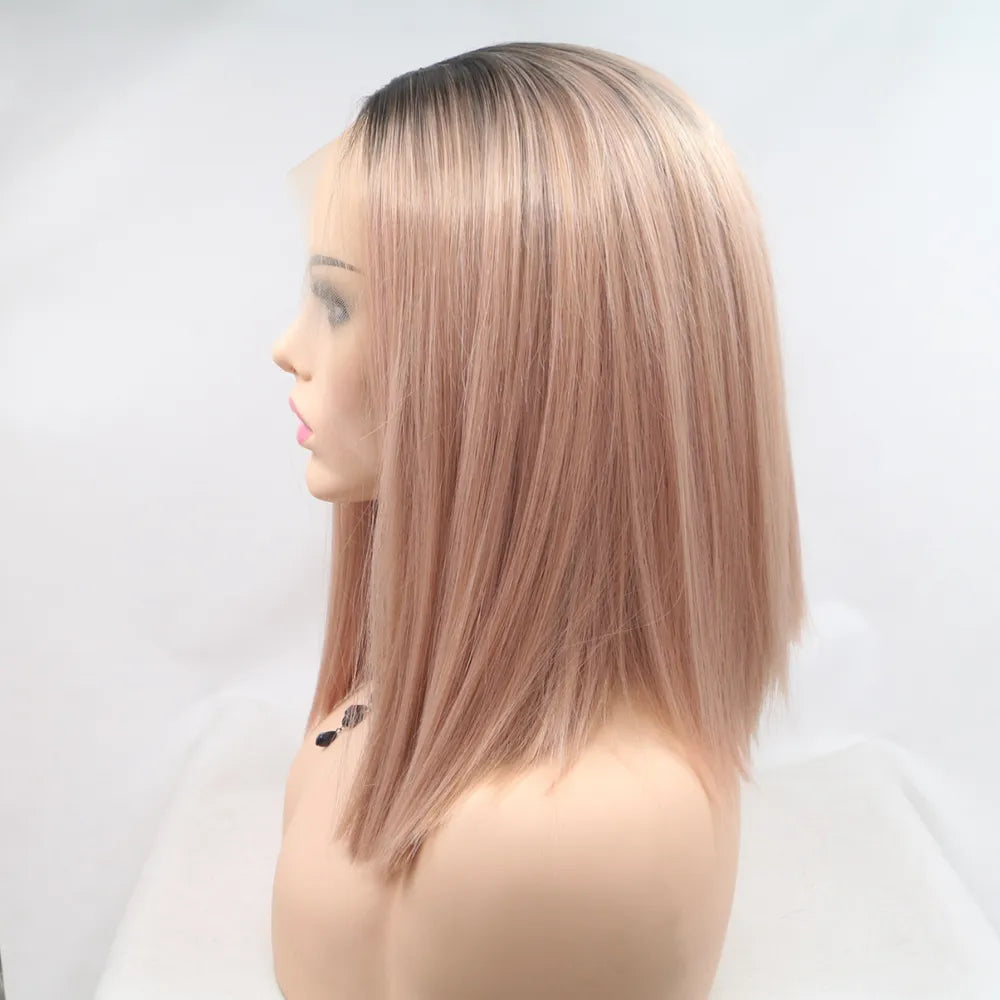 Close up of lace front hairline detail