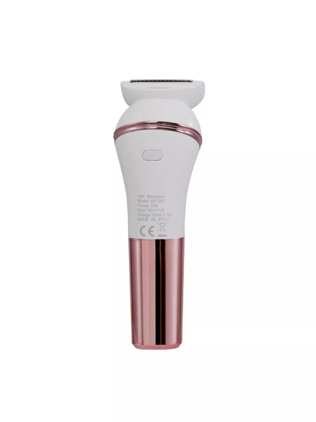 Pink epilator with charging cable