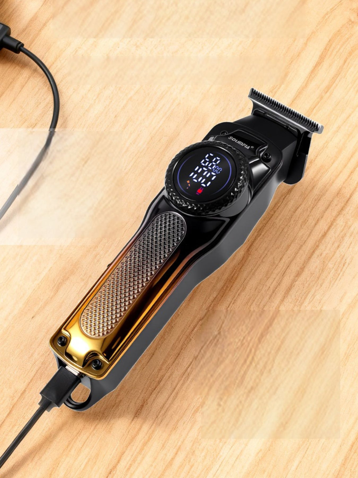 Hair clipper in gold color