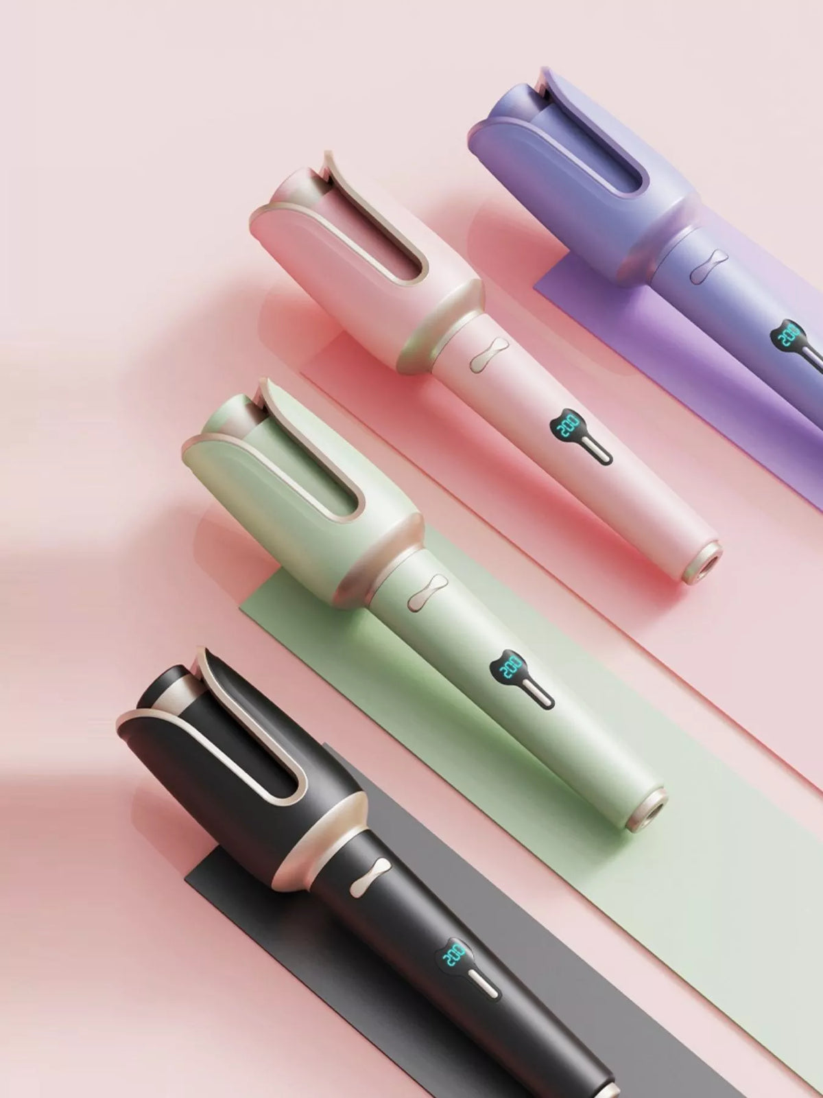 Automatic curling iron full view