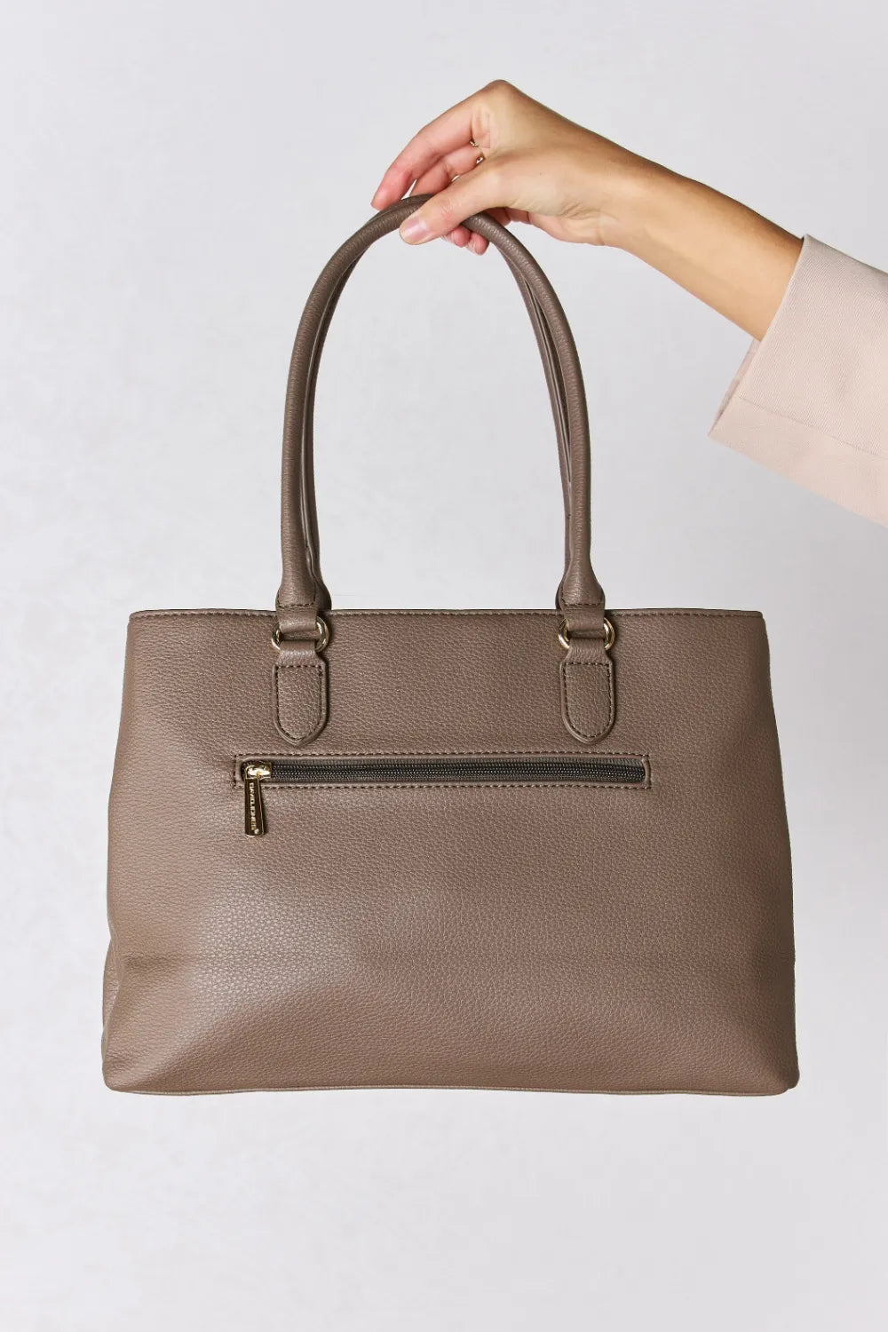 David Jones Structured Leather Handbag - Fashorio