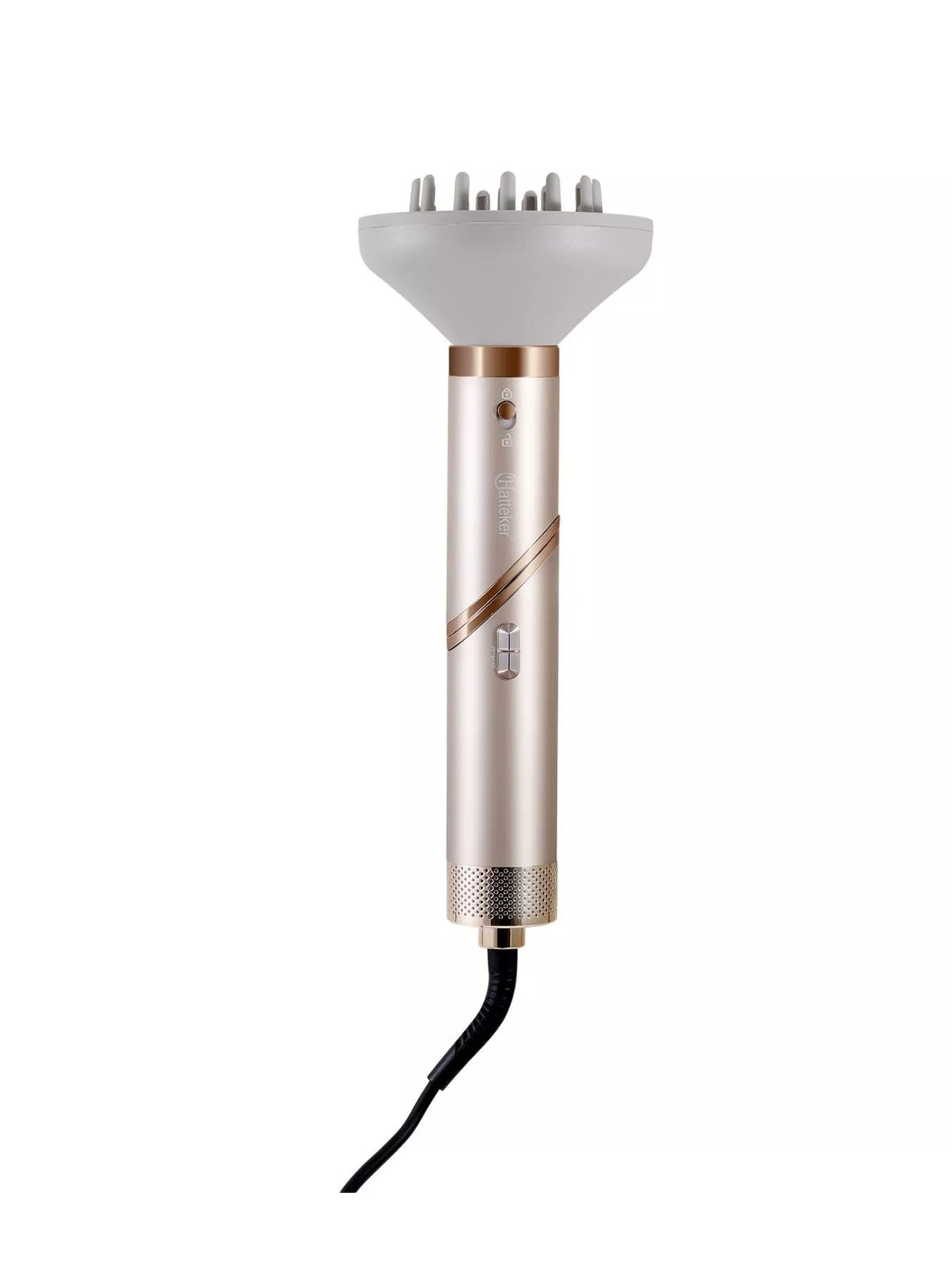 Folding hair dryer handle detail