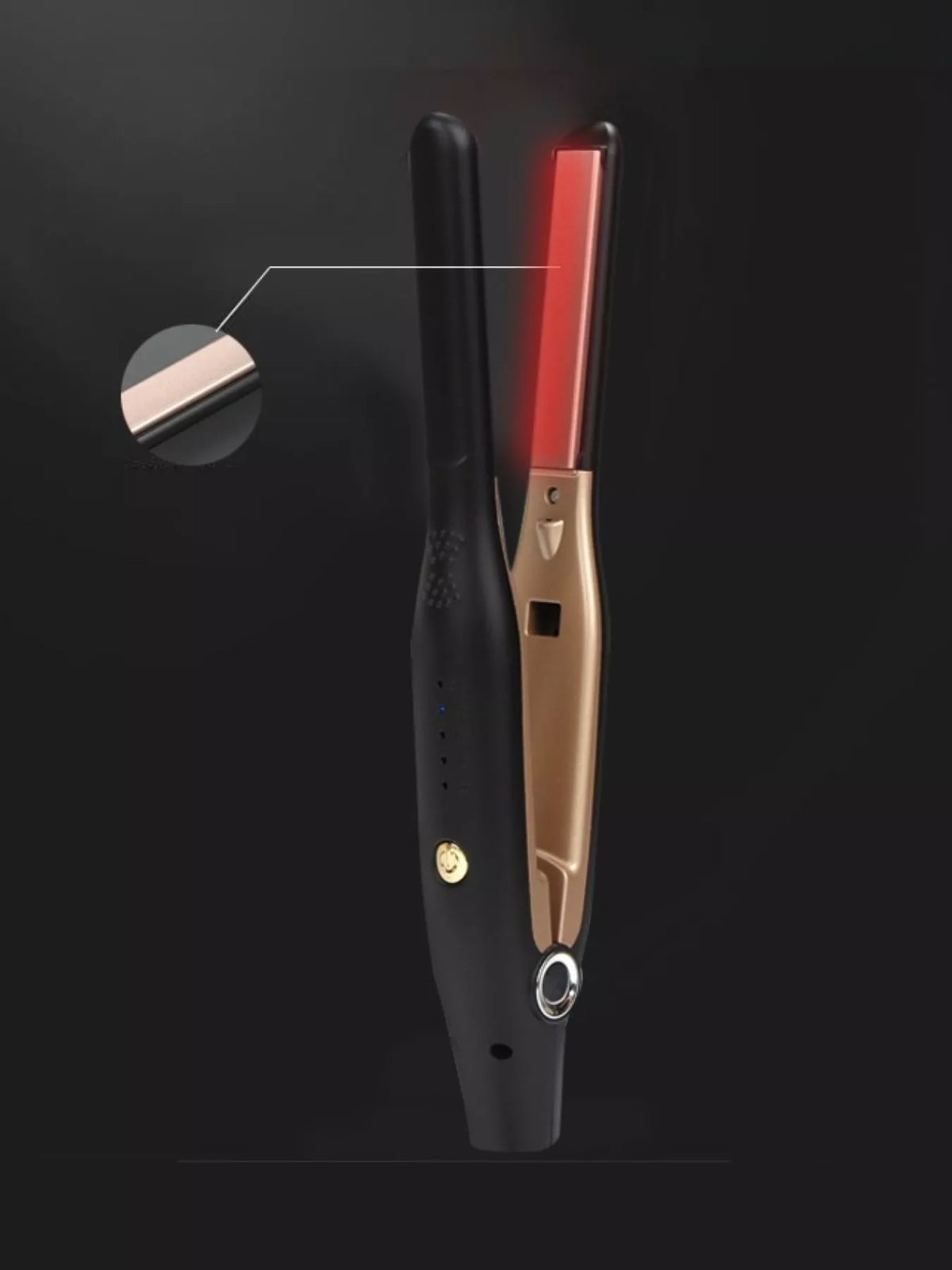 Hair straightener styling hair straight