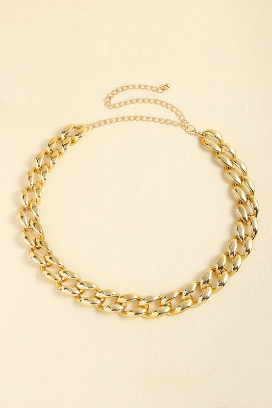 1" Width Acrylic Curb Chain Belt - Fashorio