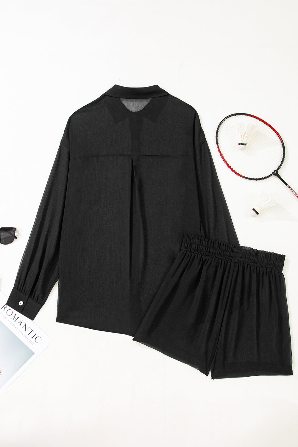 Lightweight sheer swim cover up for the beach